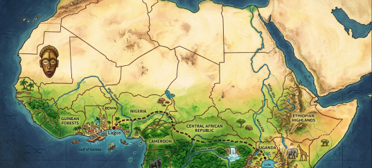 Иллюстрация по теме «Африка. От Лагоса до озера Виктория»
