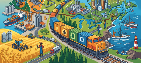 Иллюстрация по теме «Экономика Канады»