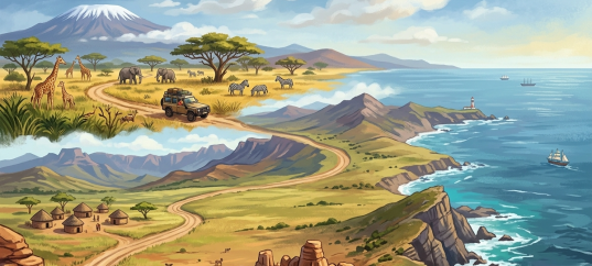 Иллюстрация по теме «Африка. Из Танзании к мысу Доброй Надежды»