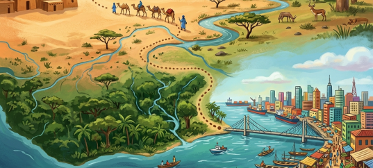 Иллюстрация по теме «Африка. От Томбукту до Лагоса»