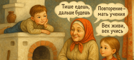 Иллюстрация к русским народным пословицам и поговоркам