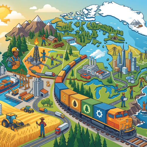 Иллюстрация по теме «Экономика Канады»