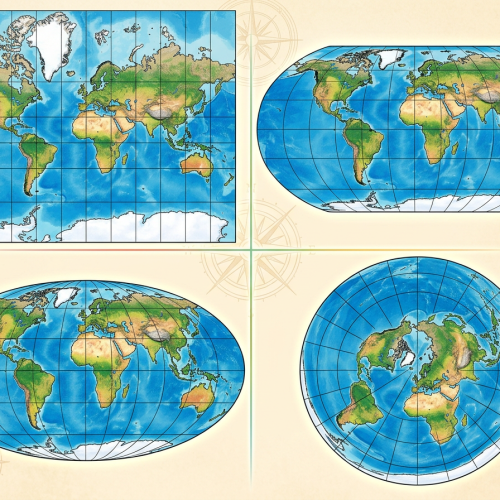 Иллюстрация по теме «Как выглядит наша Земля на картах разных проекций?»