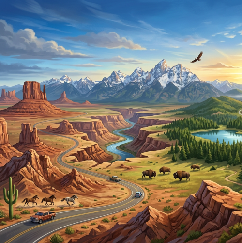 Иллюстрация по теме «США. Запад»