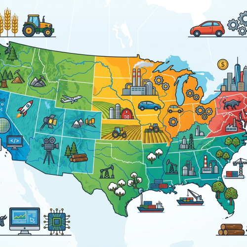 Иллюстрация по теме «США. Внутренние различия»