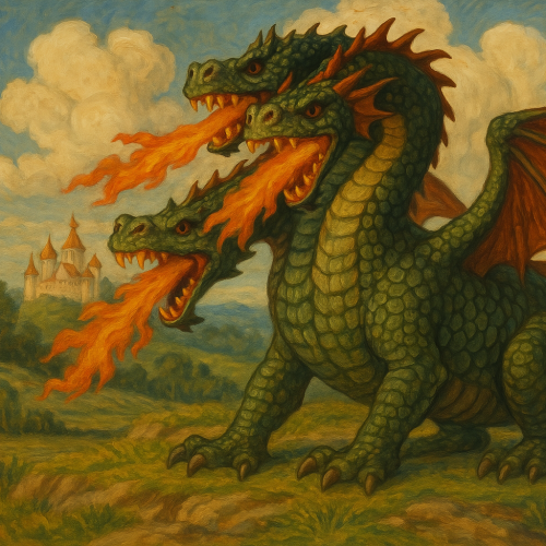 Иллюстрация: Змей Горыныч из русских народных сказок