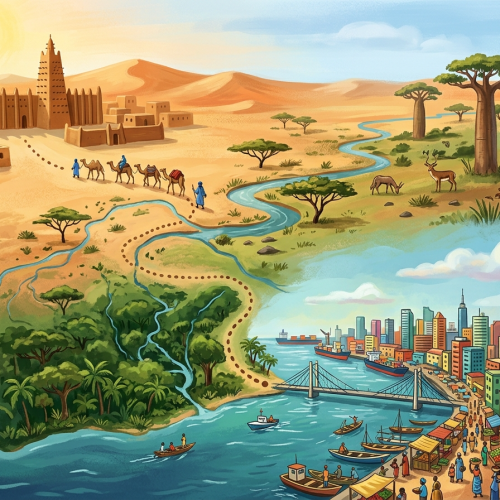 Иллюстрация по теме «Африка. От Томбукту до Лагоса»