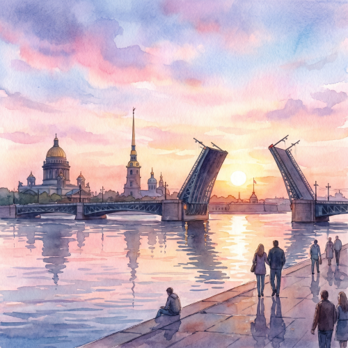 Кроссворд про белые ночи Петербурга