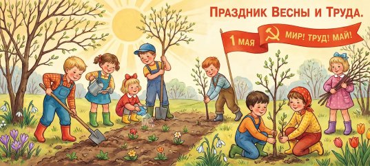 Кроссворд на праздник весны и труда (1 мая) для детей