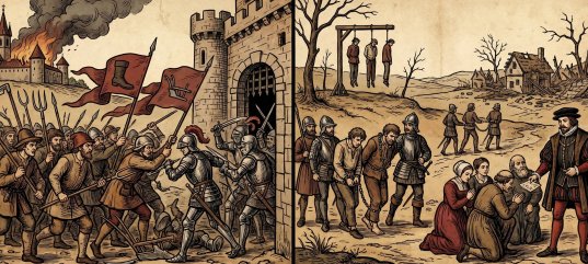 Кроссворд по истории Нового времени: Крестьянская война 1524—1525 годов и её последствия (7 класс)
