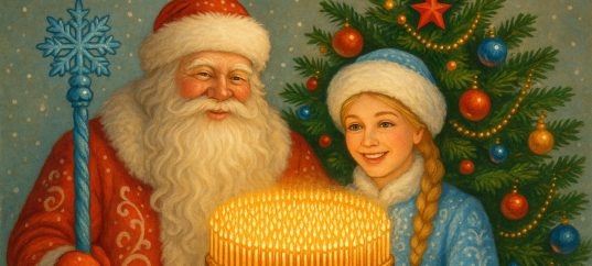 Кроссворд на День рождения Деда Мороза