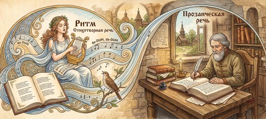 Кроссворд по литературе: Ритм. Стихотворная и прозаическая речь (5 класс)