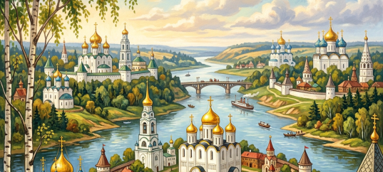 Кроссворд по окружающему миру: Золотое кольцо России (3 класс)