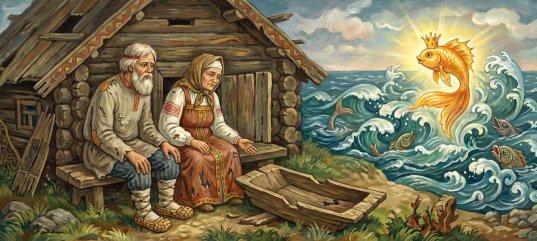 Кроссворд по сказке Пушкина «Сказка о рыбаке и рыбке»