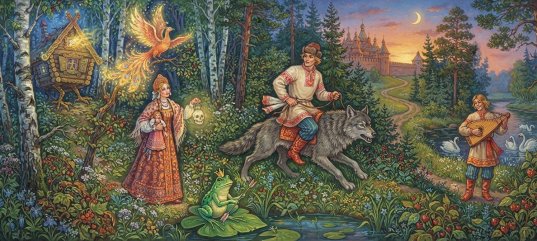 Кроссворд по литературе: Устное народное творчество (5 класс)