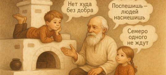 Кроссворд: Русские народные пословицы и поговорки
