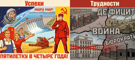 Кроссворд по окружающему миру: Успехи и трудности Советского Союза (4 класс)