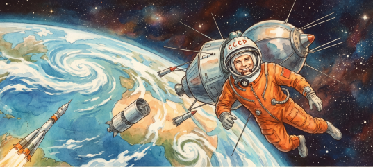 Кроссворд по окружающему миру: Первые в космосе (4 класс)