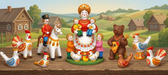 Кроссворд на день народных художественных промыслов: Дымковская игрушка