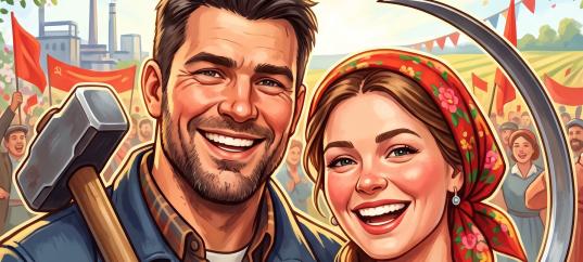 Открытка «С 1 мая: Первомай»