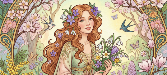 Открытка «С 8 марта: Волшебница»