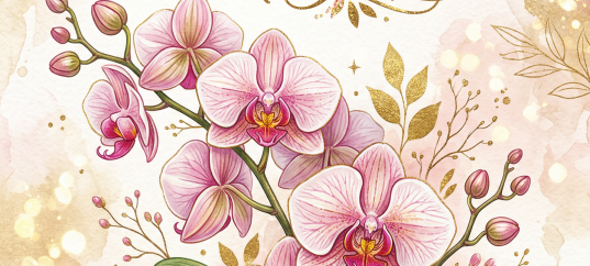 Открытка «С 8 марта: Орхидея»