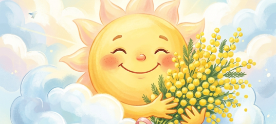 Открытка «С 8 марта: Солнышку от Солнышка»