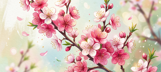 Открытка «С 8 марта: Цветущая яблоня»