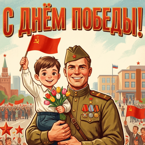 Открытка «С Днём Победы!»