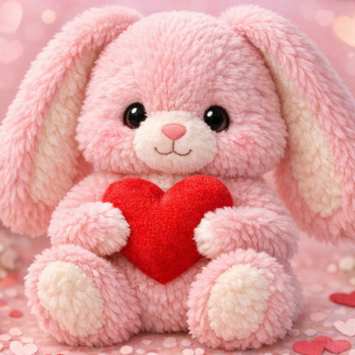 Открытка «С Днем Святого Валентина: Зайчик»