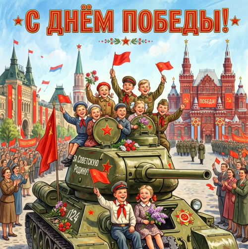 Открытка «С Днём Победы над фашизмом»