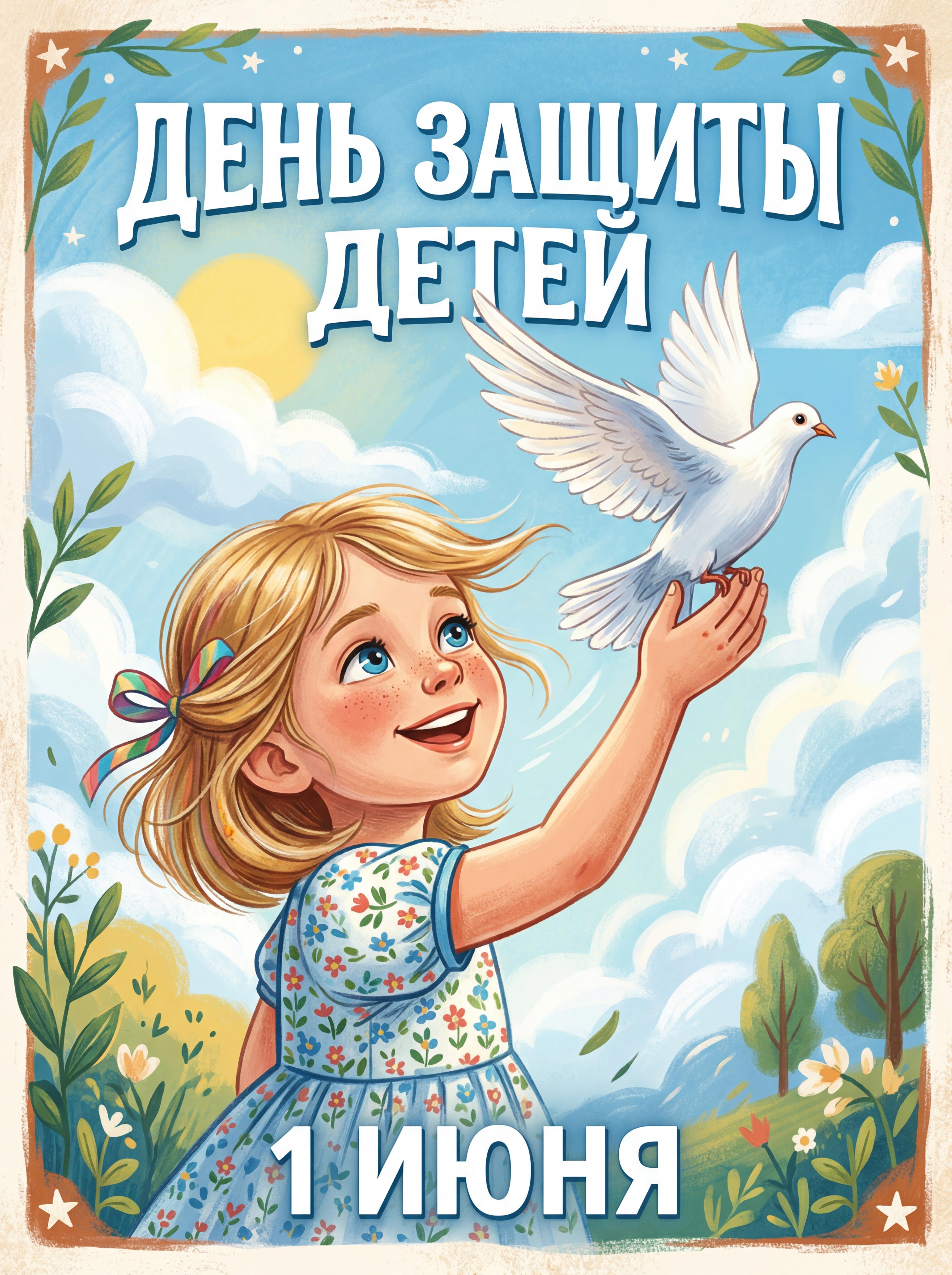 Плакат «День защиты детей»
