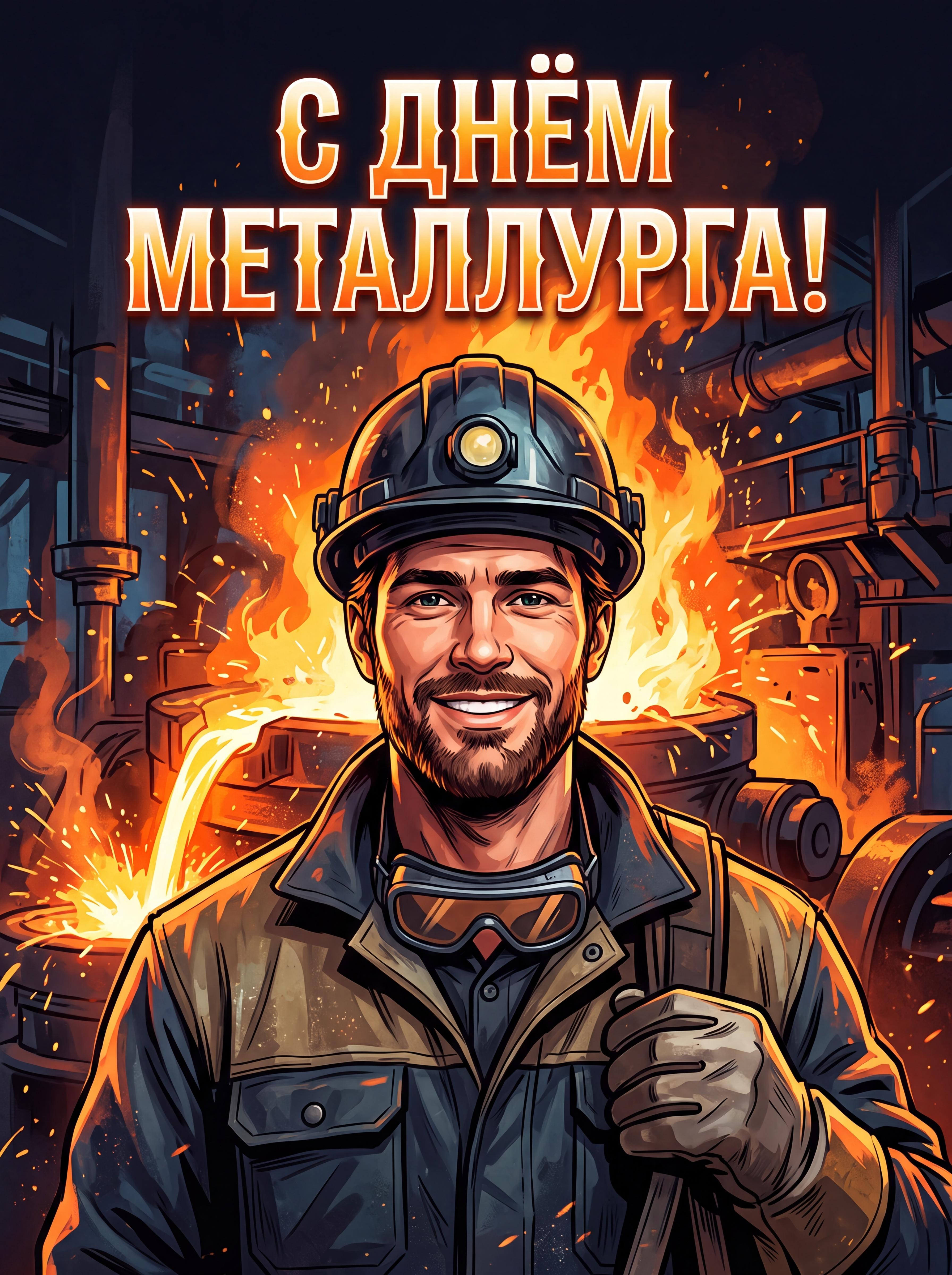 Плакат на День металлурга