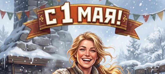 Плакат «С 1 мая: Праздник труда и весны!»