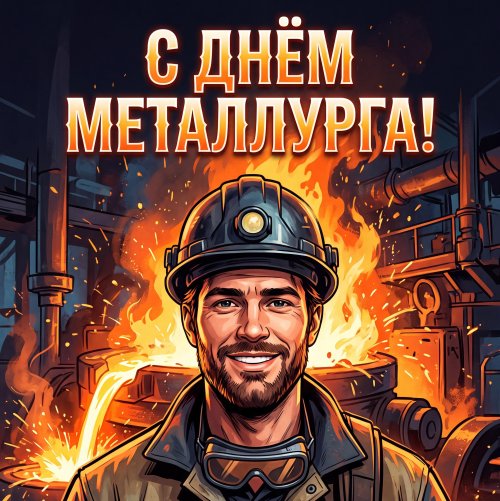 Плакат на День металлурга