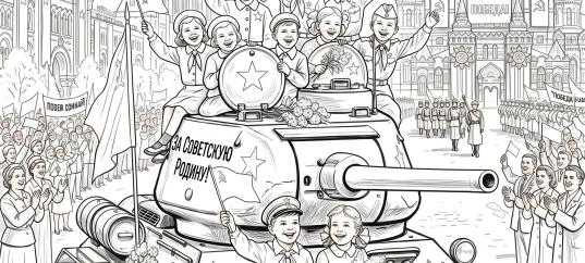 Раскраска «С Днём Победы над фашизмом»