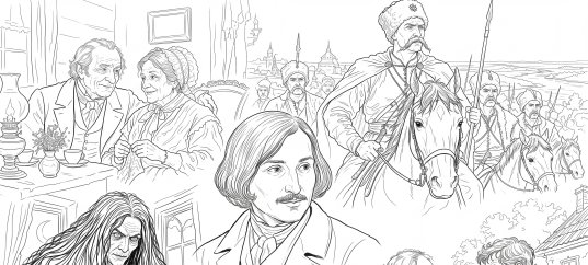 Раскраска к повестям Гоголя «Миргород»
