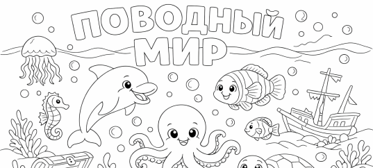Раскраска «Подводный мир»