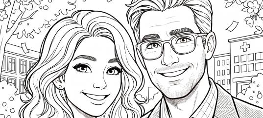 Раскраска «С 1 мая: Трудовая семья»