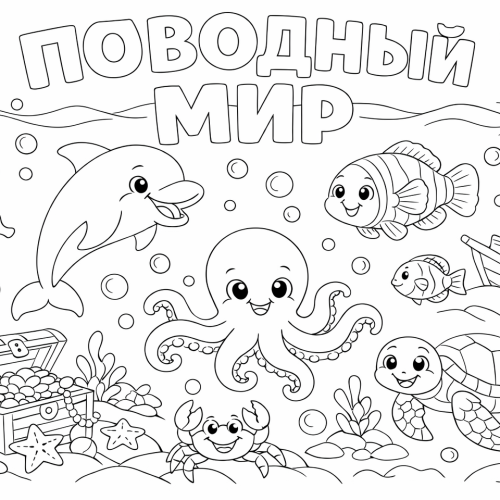 Раскраска «Подводный мир»