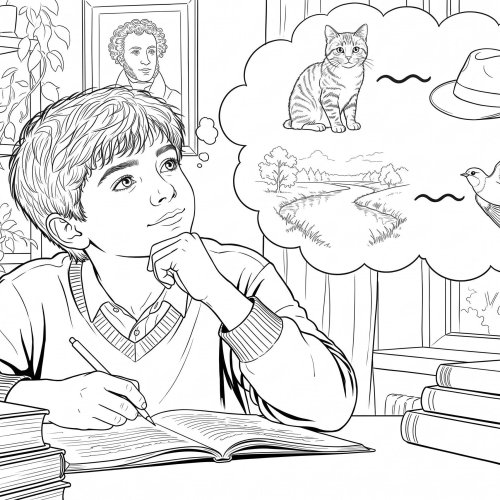Раскраска по теме «Рифма»