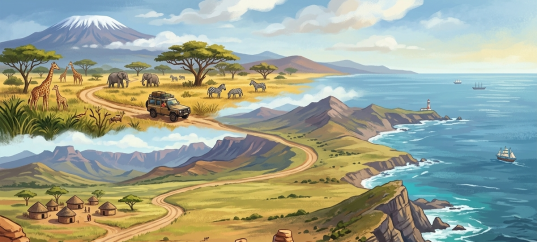 Тест по географии: Африка. Из Танзании к мысу Доброй Надежды (7 класс)