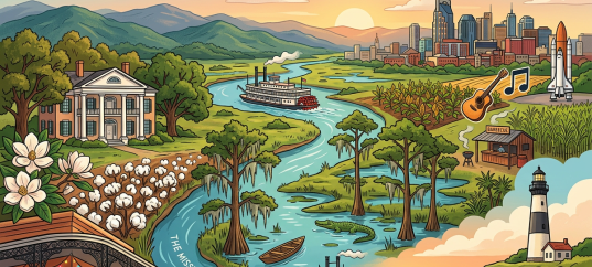 Тест по географии: США. Юг (11 класс)