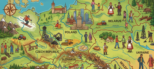 Тест по географии: Центрально-Восточная Европа. Состав региона, природные условия и ресурсы (11 класс)