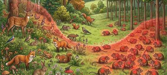 Тест по биологии: Влияние видового разнообразия сообщества на распространение эпидемий (11 класс)