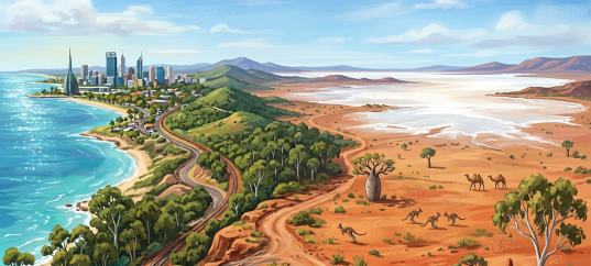 Викторина по географии: Австралия. От Перта до озера Эйр-Норт (7 класс)