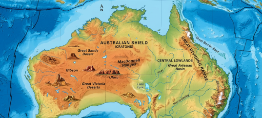 Тест по географии: Как строение земной коры проявляется в рельефе Австралии (7 класс)