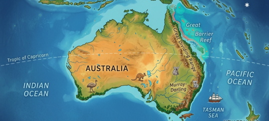 Тест по географии: В чём особенности географического положения Австралии (7 класс)
