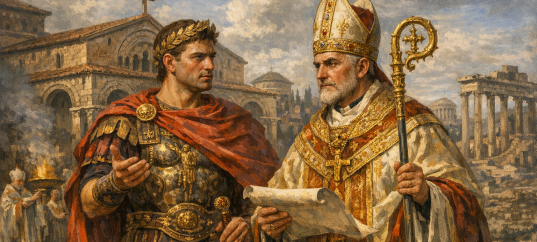 Тест по истории: Императорская власть и церковь в Древнем Риме (5 класс)