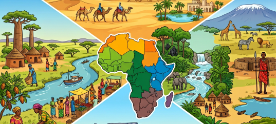 Тест по географии: Особенности регионов Африки (7 класс)